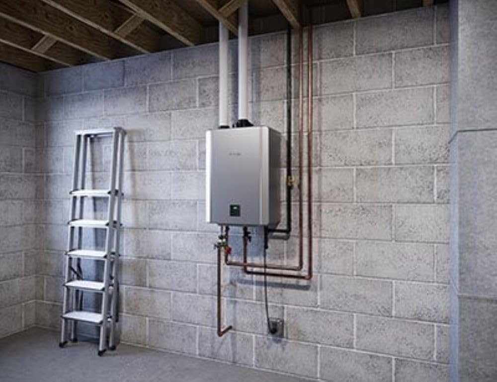 Rinnai RX199iN Condensing Smart Sense Natural Gas or Propane Tankless Water Heater, Indoor or Outdoor Water Heater, Up to 11.1 GPM, 199,000 BTU