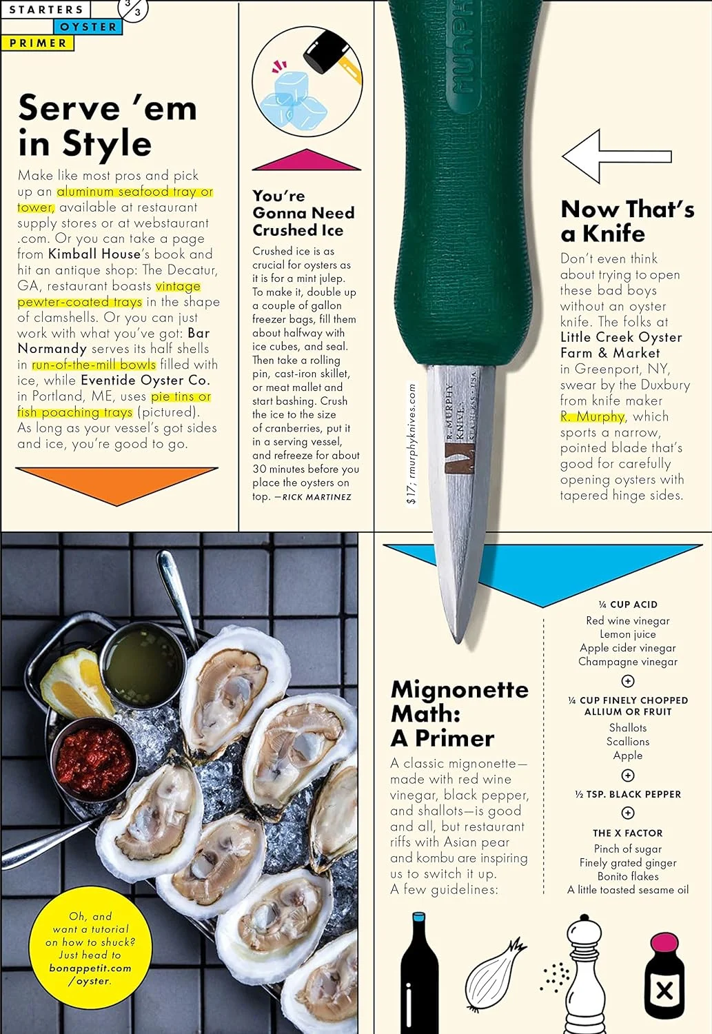 Duxbury Oyster Knife - As Seen In Bon Appetit Magazine - Shellfish Seafood Clam Shucker Tool - Made In