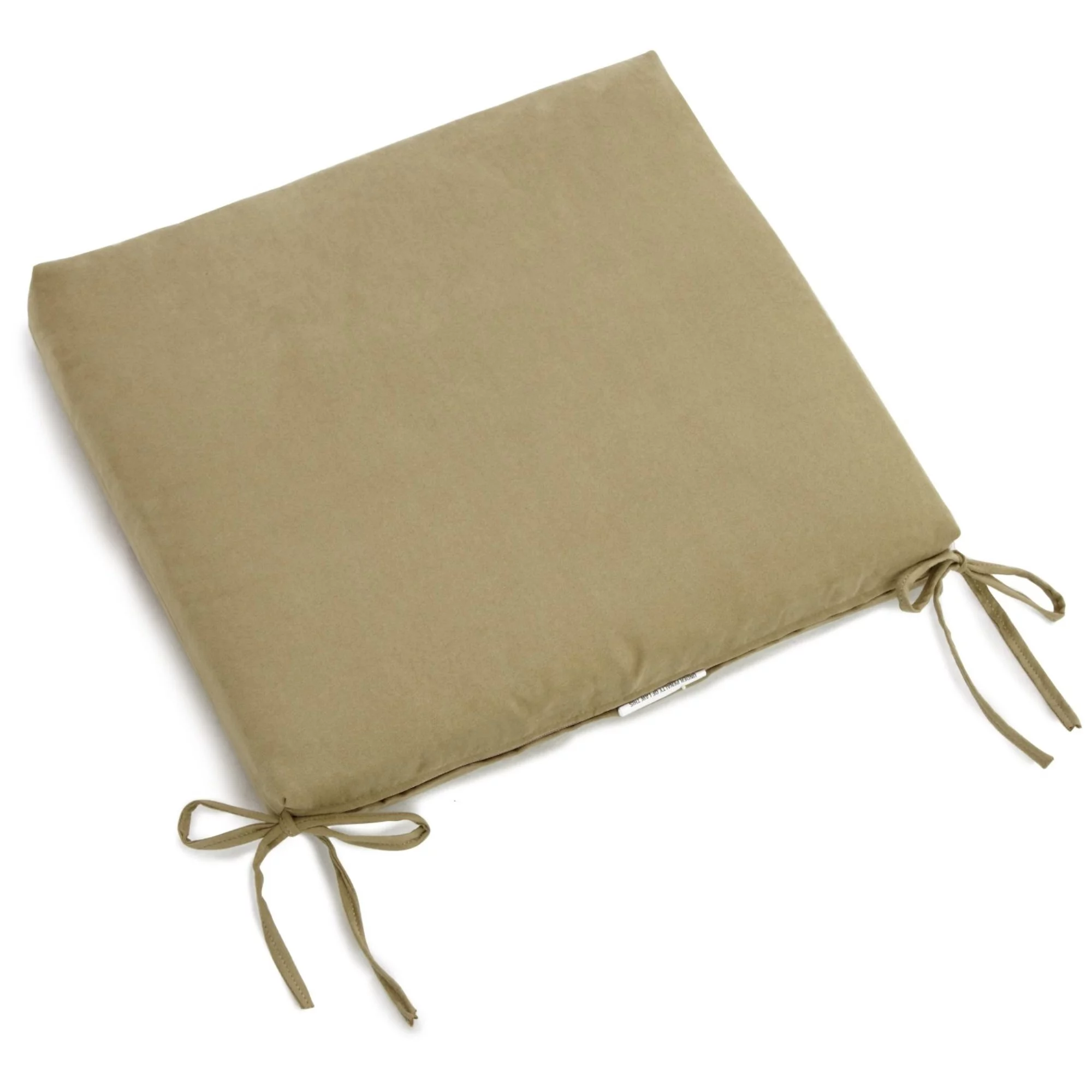 Blazing Needles  20 x 19 in. Solid Microsuede Chair Cushion, Sage Green