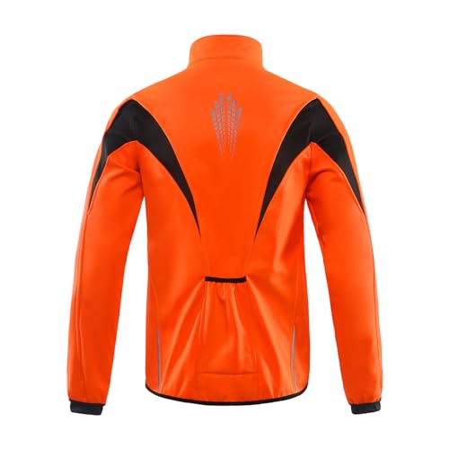 ARSUXEO Winter Warm UP Thermal Softshell Cycling Jacket Windproof Waterproof 15-k