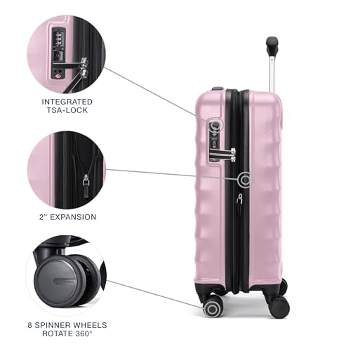 Travelpro Maxlite Air V2 Hardside Expandable Carry on Luggage, 8 Spinner Wheels, Lightweight Hard Shell Suitcase, TSA lock, Black, Carry On 21-Inch