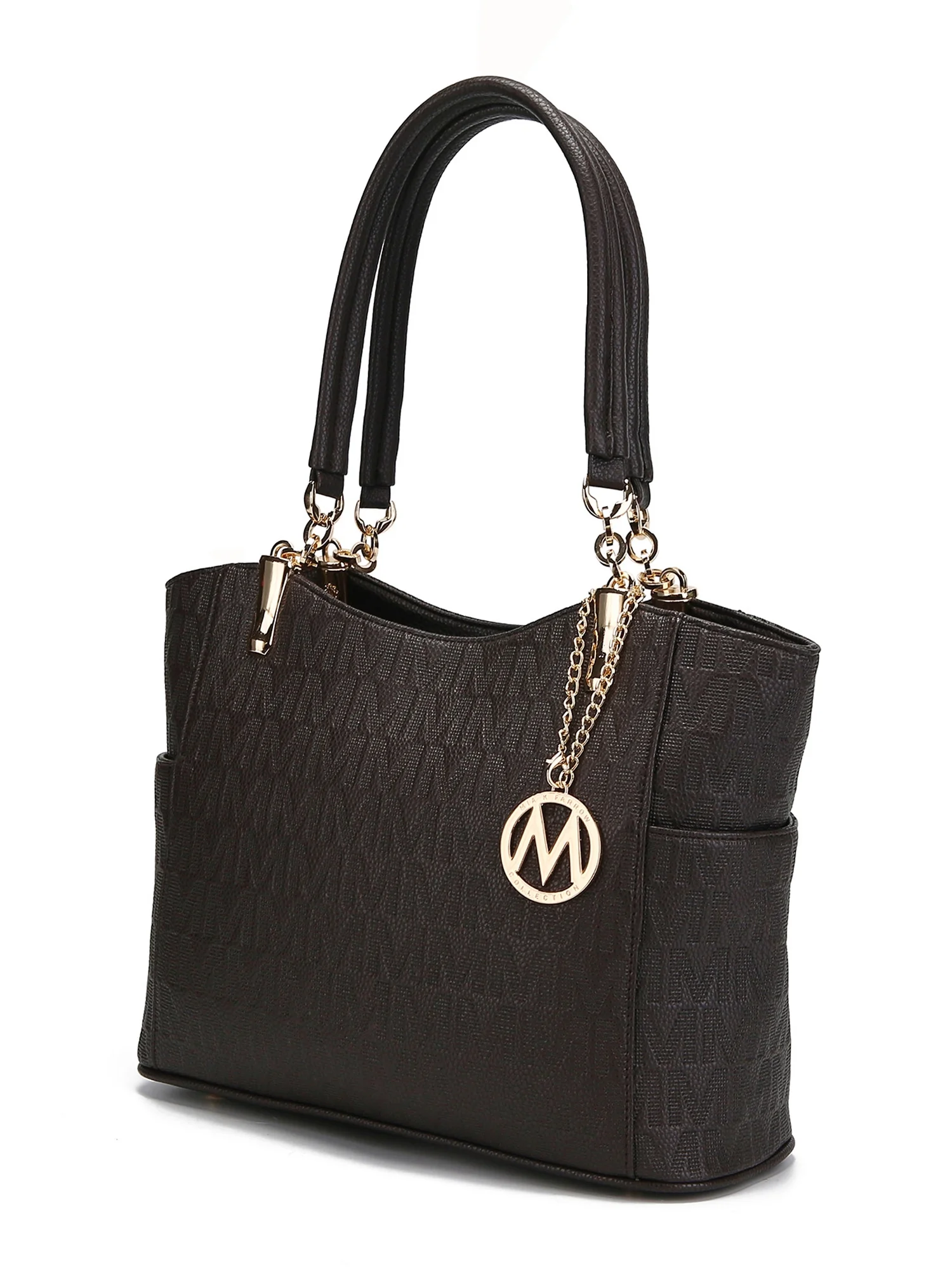 MKF Collection Braylee M Signature Women's Tote Bag, Functional Purse Handbag by Mia K - Chocolate