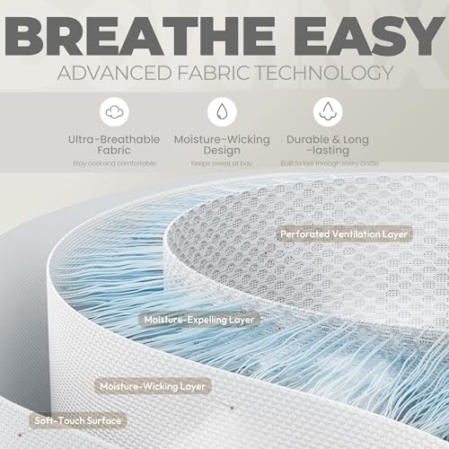 Dowinx Gaming Chair Fabric with Pocket Spring Cushion, Massage Game Chair Cloth with Headrest, Ergonomic Computer Chair with Footrest 290LBS, Black Green