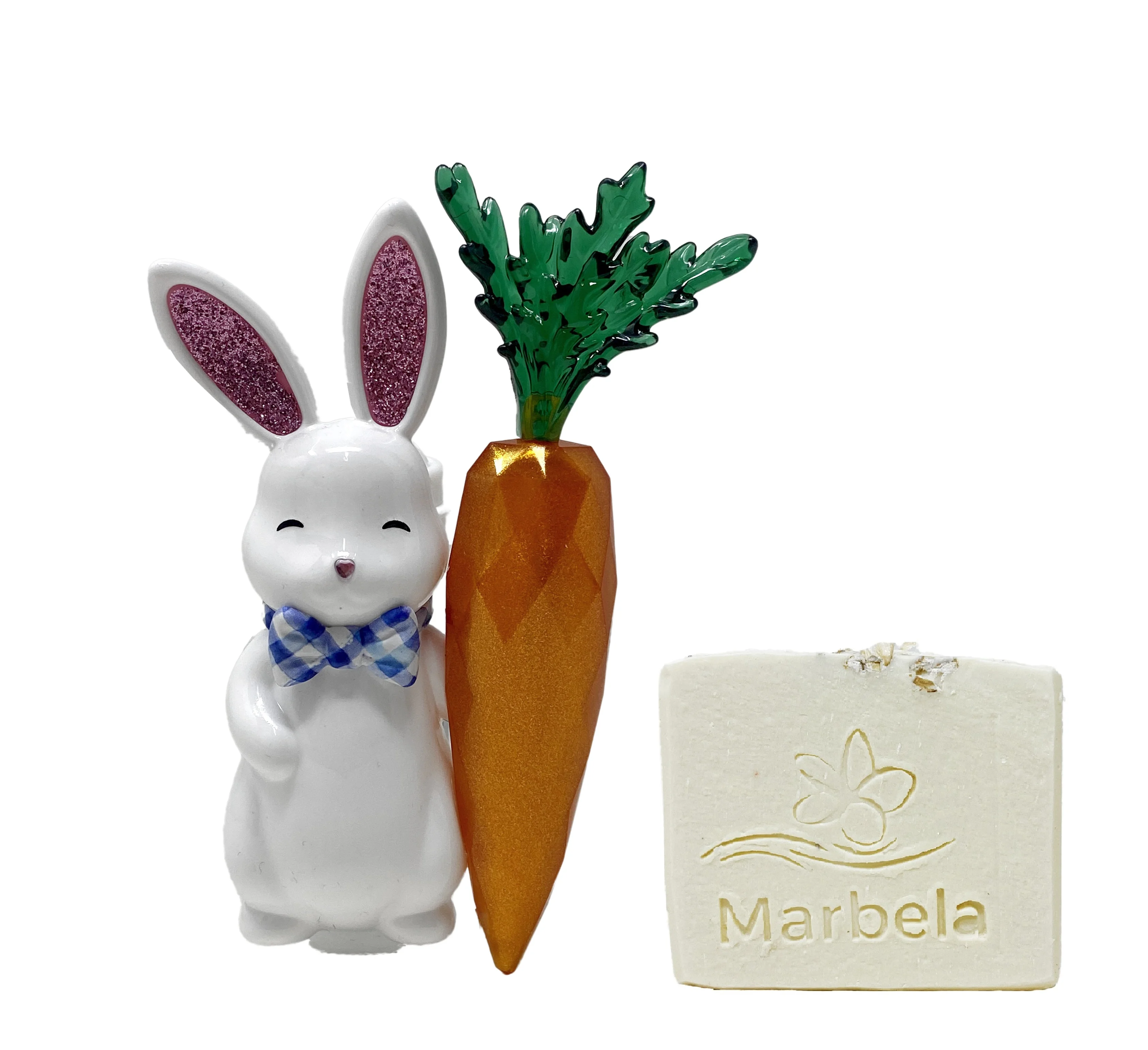 Bath & Body Works Easter Bunny With Carrot Nightlight Wallflowers Scent Control With A Natural Oats Sample Soap.
