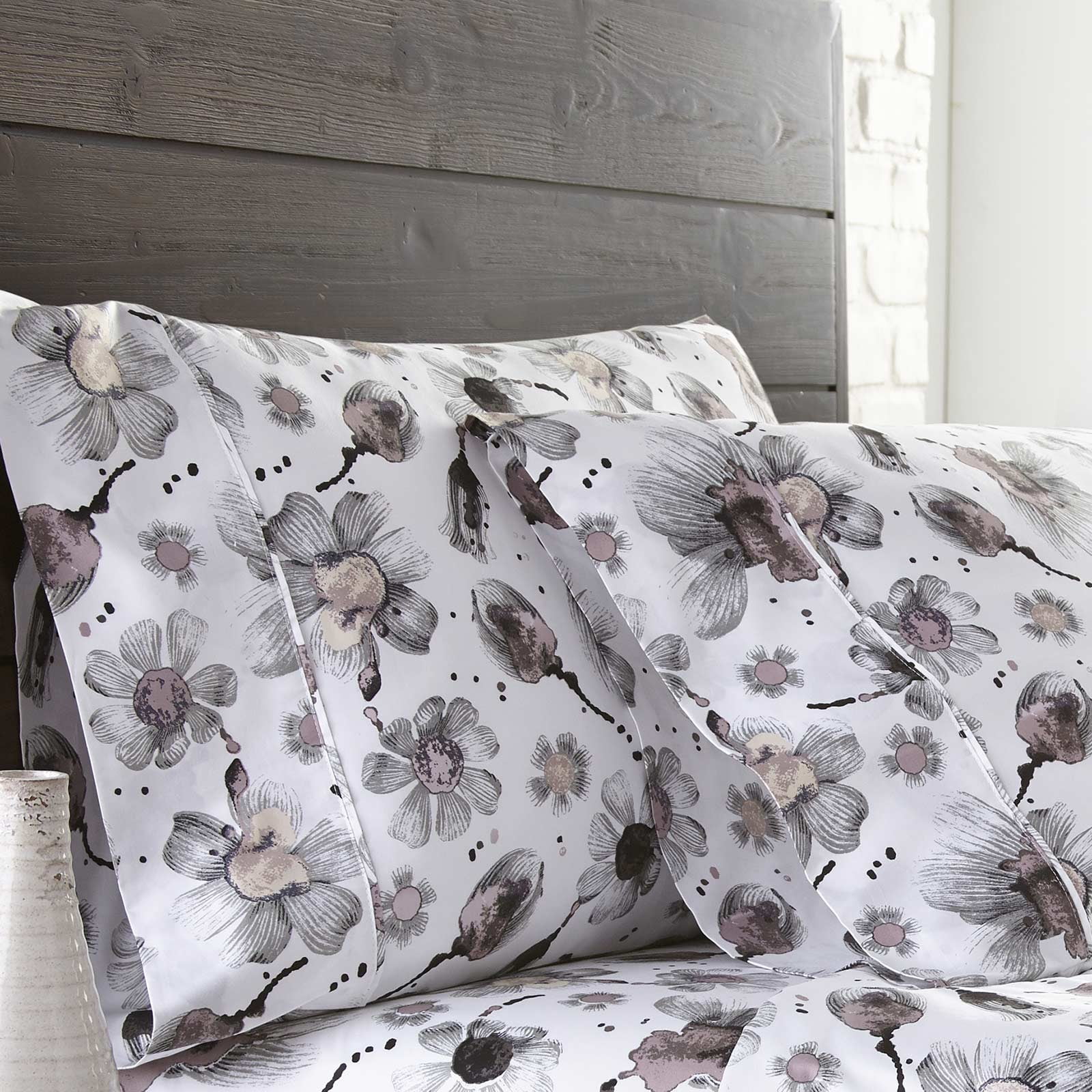 Grand Symphony Printed Cotton Pillowcases by SouthShore Fine Linens