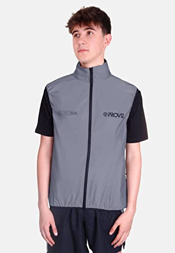 Proviz Men's REFLECT360 Waterproof Cycling Gilet Hi Visibility Reflective Bike Vest