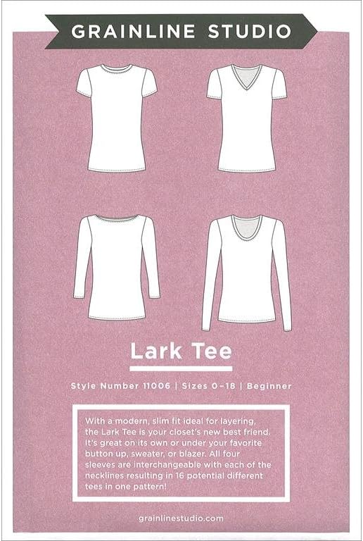 Grainline Studio Lark Tee Ptrn, Bianca