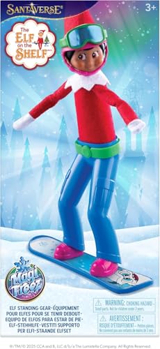 The Elf on the Shelf Brown Eyed Boy with Magifreeze Swish and Sleigh Snowboard Set