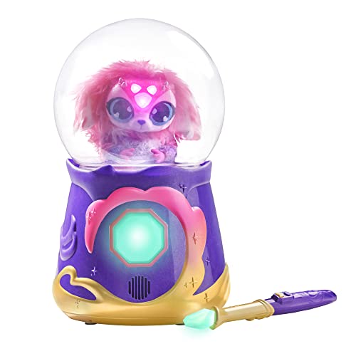 Magic Mixies Magical Misting Crystal Ball with Interactive 8 inch Blue Plush Toy and 80+ Sounds and Reactions