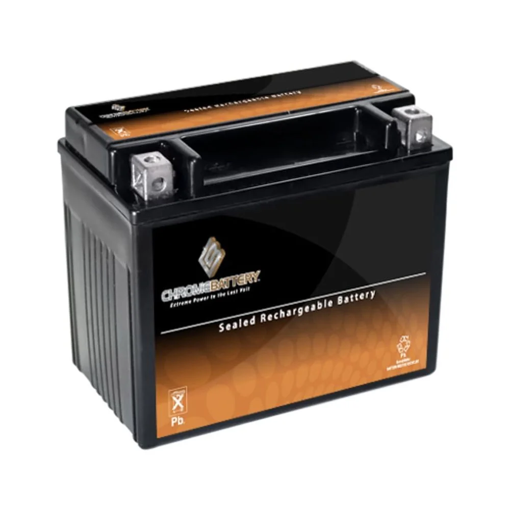 Chrome Battery Ytz7s-bs (ytz7s 12 Volts,6 Ah, 90 Cca) Scooter Battery for Yamaha Yw50a, F, Fx Zuma 50cc, Years (2002 - 2019)
