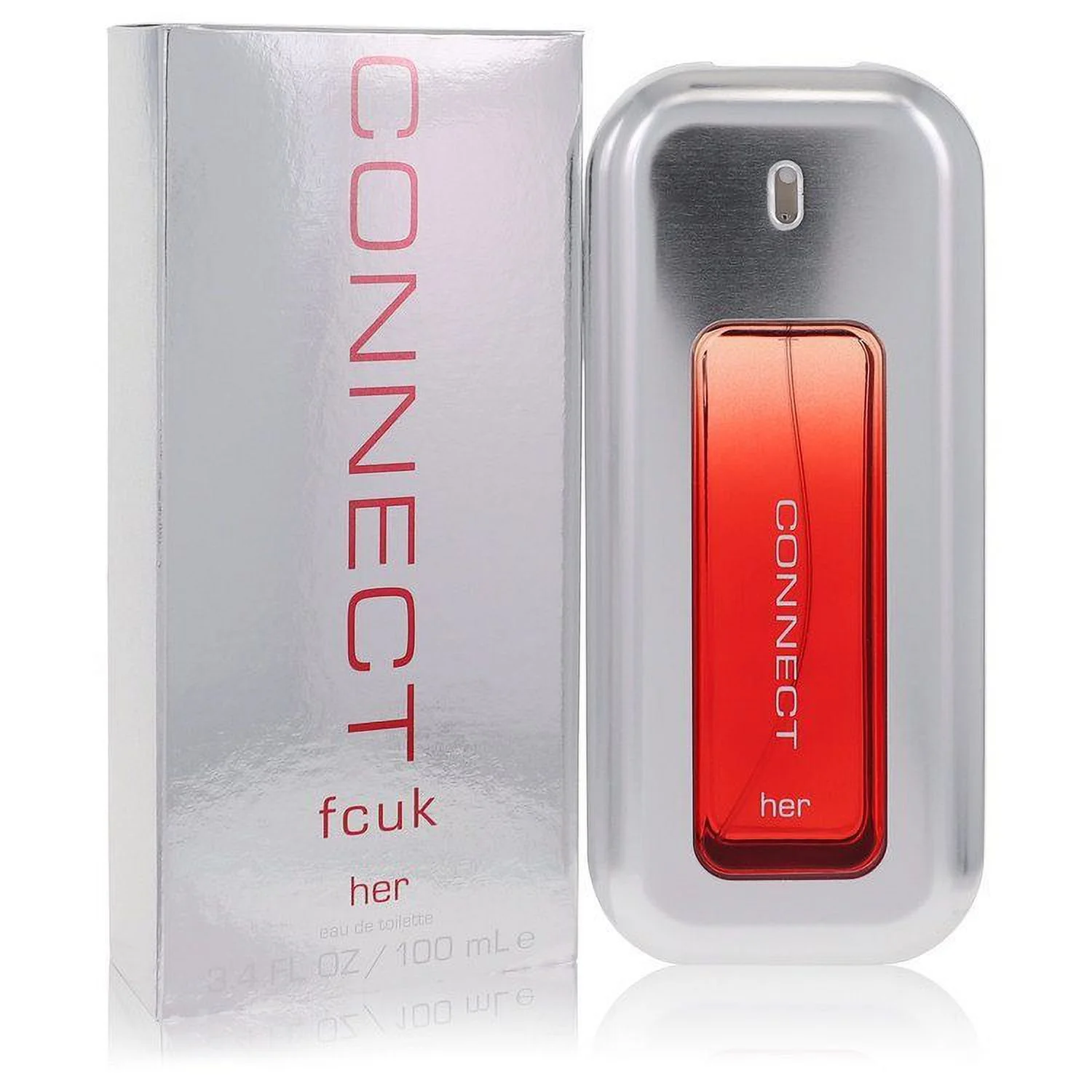 Fcuk Connect Eau De Toilette Spray - 3.4 oz - Blend of Floral and Musky Notes