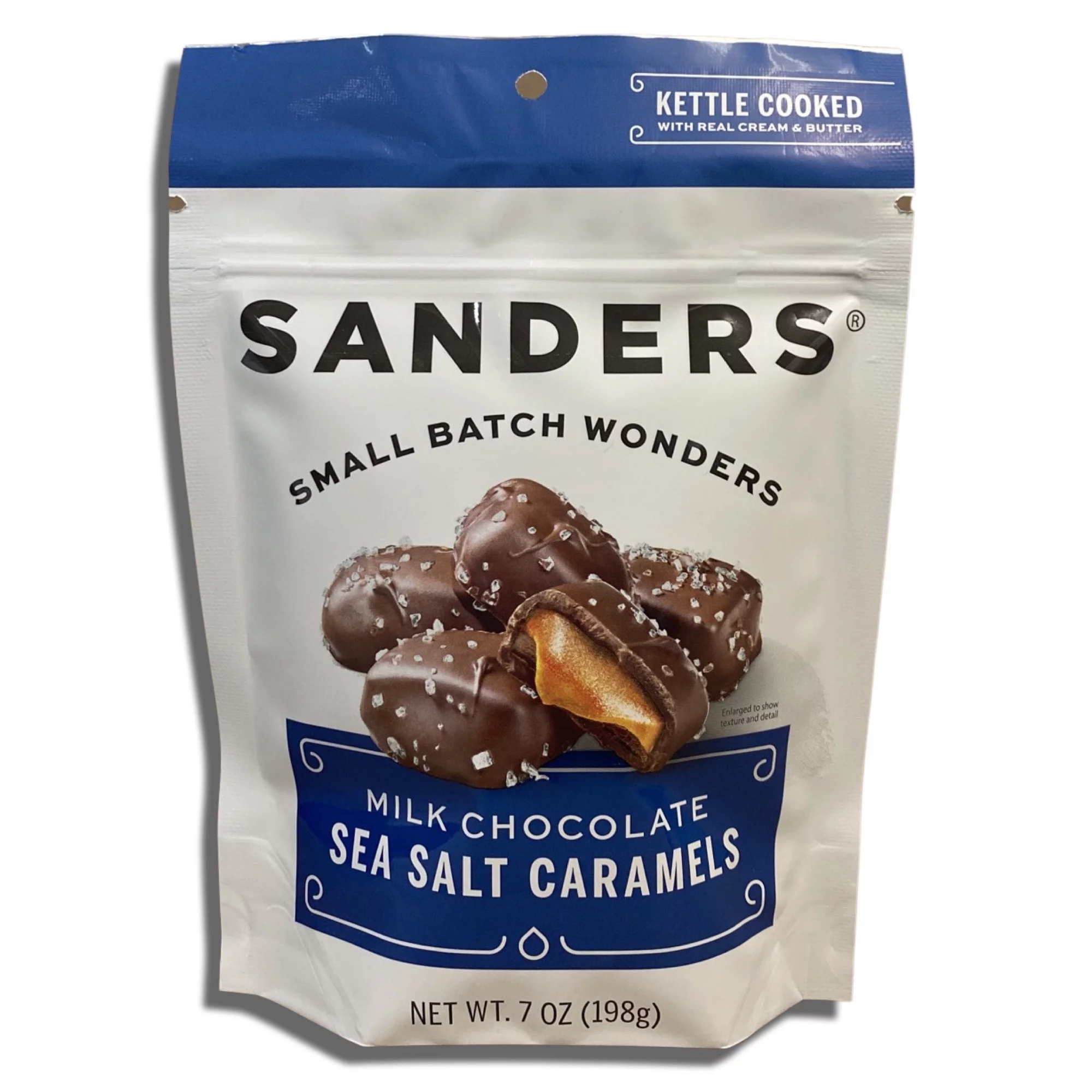 Tribeca Curations | Small Batch Chocolate by Sanders Bundled by Tribeca Curations | 7 Ounce Bag | Value Pack of 2 (Milk Chocolate Sea Salt Caramels)