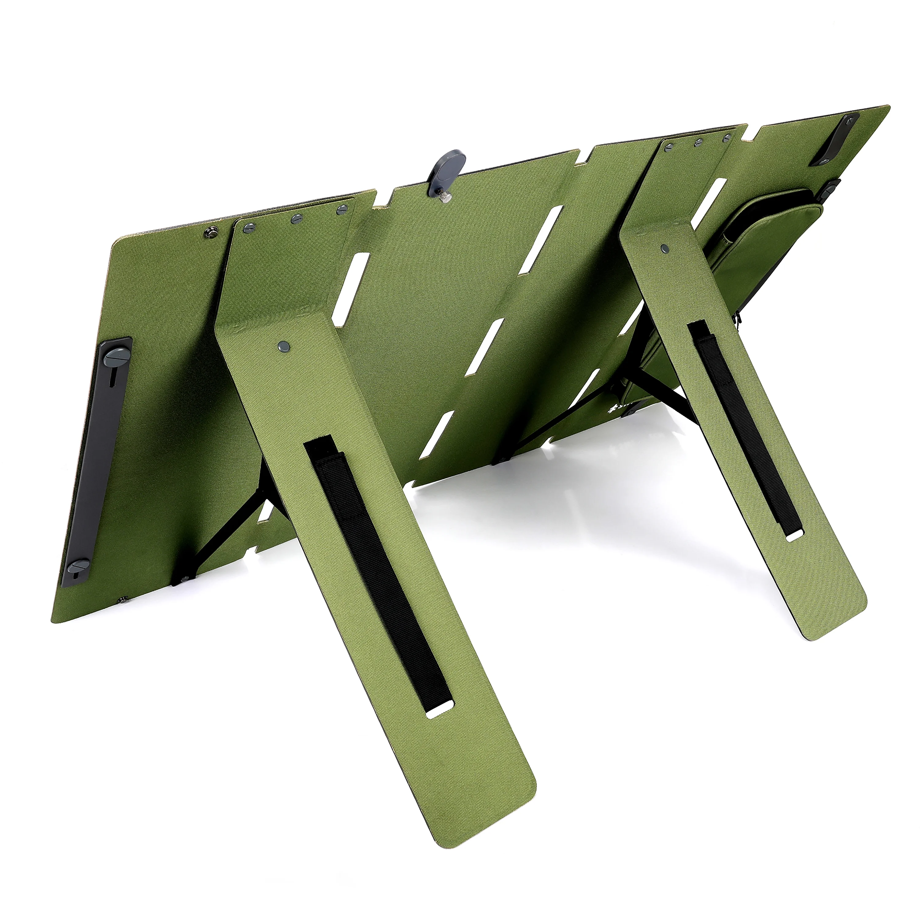 Swiss Tech 60W Foldable Solar Panel, USB-A and USB-C, Phone Charger, Waterproof, Emergency, Solar Panel Only