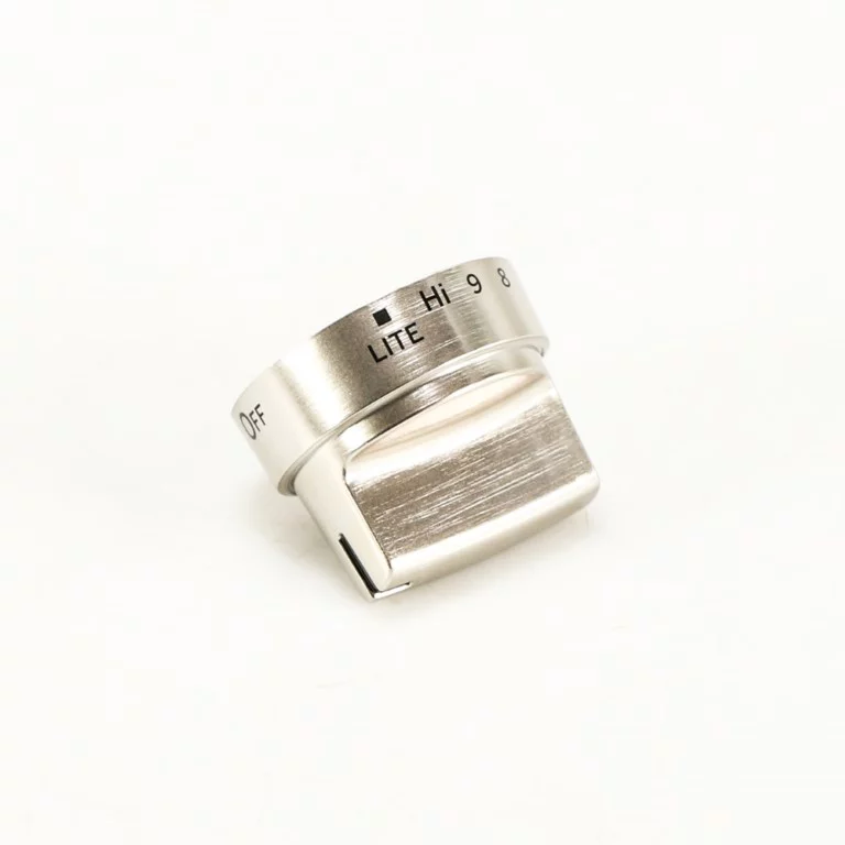 WB03X24818 GE Range Knob - Stainless Steel OEM WB03X24818