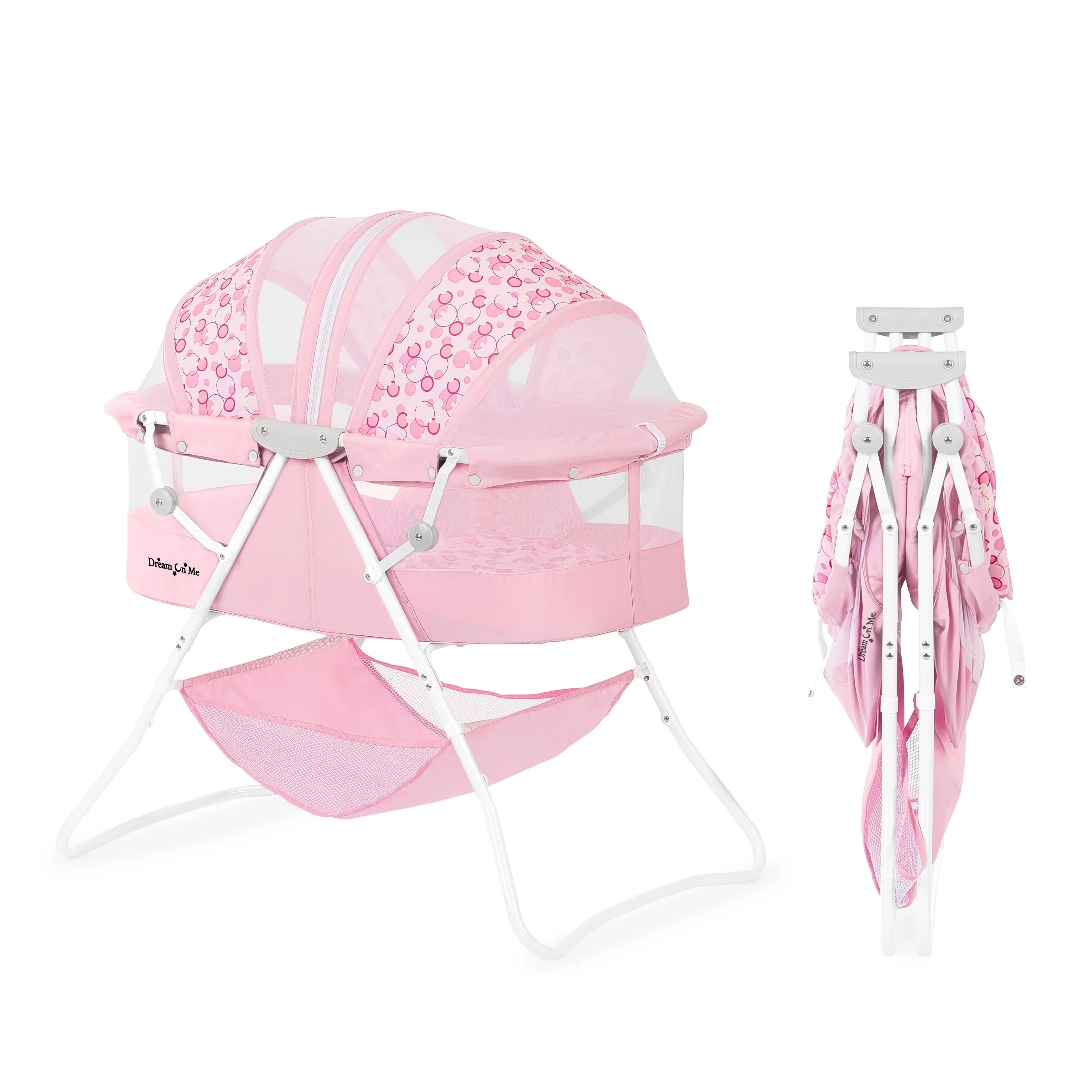 Dream On Me Karley Bassinet in Pink