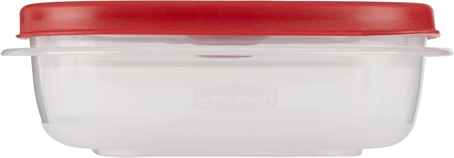 Rubbermaid Easy Find Lids Food Storage Container, 3 Cup, Racer Red