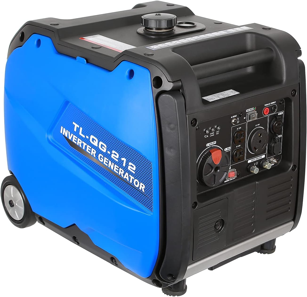 BILT HARD 4000 Watt Quiet Inverter Generator, with Electric Start, Fuel Shut Off, Gas Powered RV Ready Outdoor Portable Generator 4000W, EPA & CARB