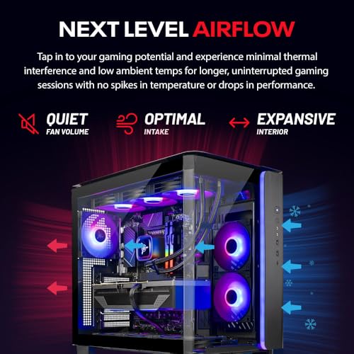Skytech King 95 Gaming PC Desktop, Ryzen 7 9700X 3.8 GHz (5.5GHz Turbo Boost), NVIDIA RTX 5070 12GB GDDR7, 1TB Gen4 SSD, 32GB DDR5 RAM 6000 RGB, 850W Gold PSU, 360mm ARGB AIO, Wi-Fi, Win 11 Home