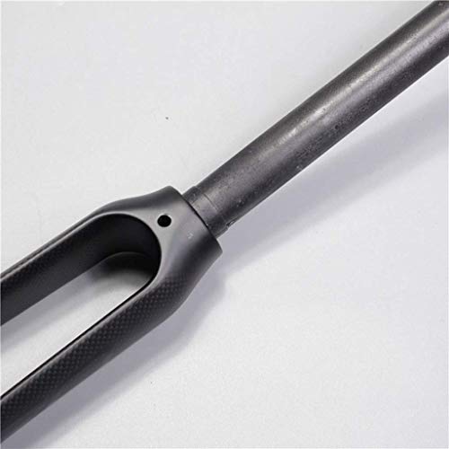 Carbon Fiber Bike Front Fork 700C Suspension Forks Ultralight for Road Bikes Fixed-Gear Cycling Hard Fork 1-1/8