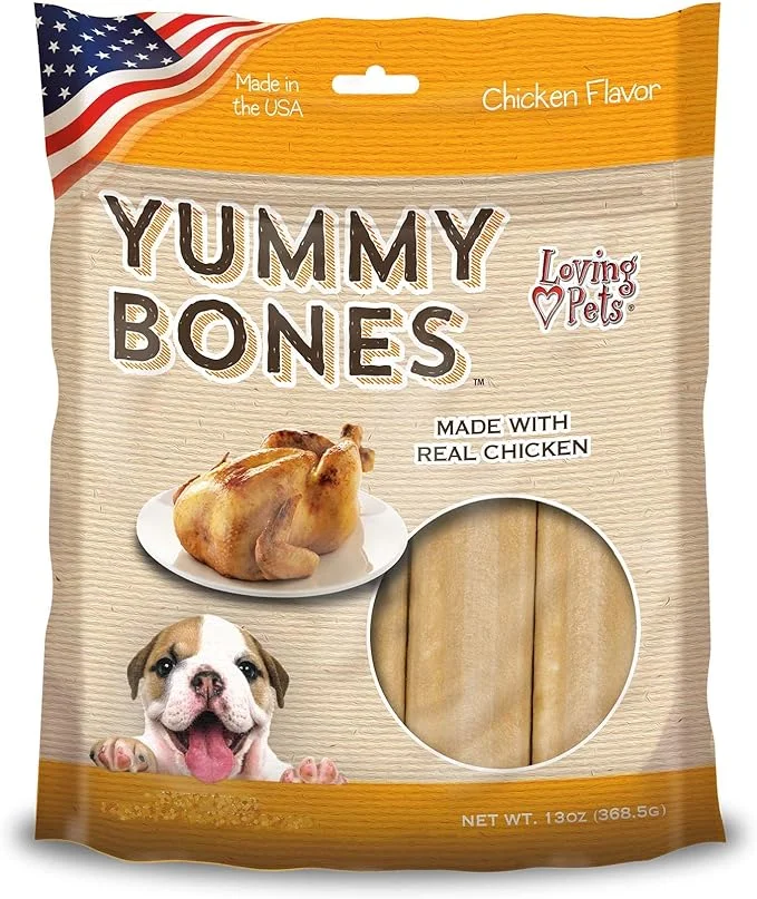 Loving Pets 5054 13 Oz Meaty Marrow Bones Beef Recipe For Dogs, Small