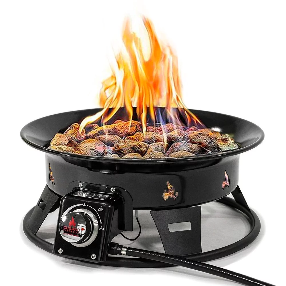 Outland Living 895 Kootaney Portable Propane Fire Pit w/ Cover & Carry Kit