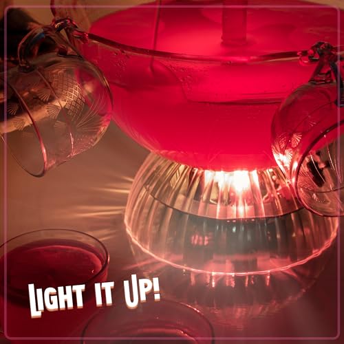 Nostalgia LPF230 3-Tier Lighted Party Fountain, Holds 1.5 Gallons, LED Lighted Base, Includes 8 Reusable Cups
