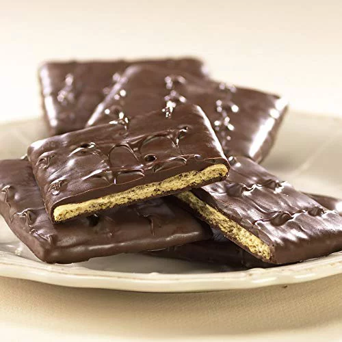 Asher's Chocolate, Gourmet Chocolate Covered Graham Crackers, Small Batches of Kosher Chocolate, Family Owned Since 1892 (18 Count, Milk Chocolate)