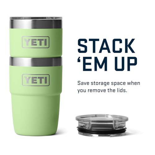 YETI Rambler 8 oz Stackable Cup, Stainless Steel, Vacuum Insulated Espresso Cup with MagSlider Lid