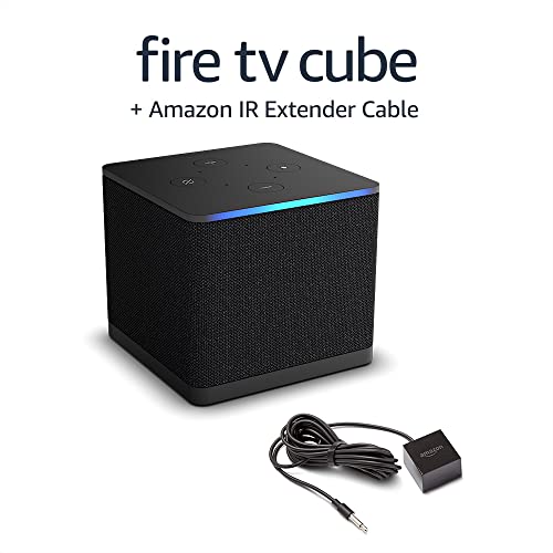 Amazon Fire TV Cube (newest model) with AI-powered Fire TV Search, Hands-free streaming device with Alexa, Wi-Fi 6E, 4K Ultra HD