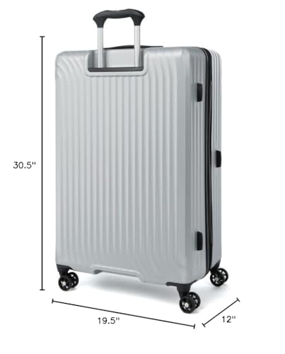 Travelpro Maxlite Air Hardside Expandable Carry on Luggage, 8 Spinner Wheels, Lightweight Hard Shell Polycarbonate Suitcase, Shadow Grey, Carry On 21-Inch