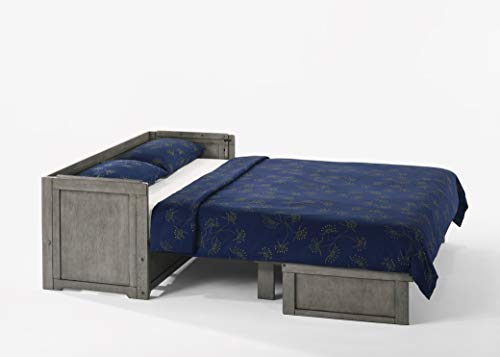 NIGHT & DAY Furniture Murphy Cube Cabinet Bed (White, Queen)