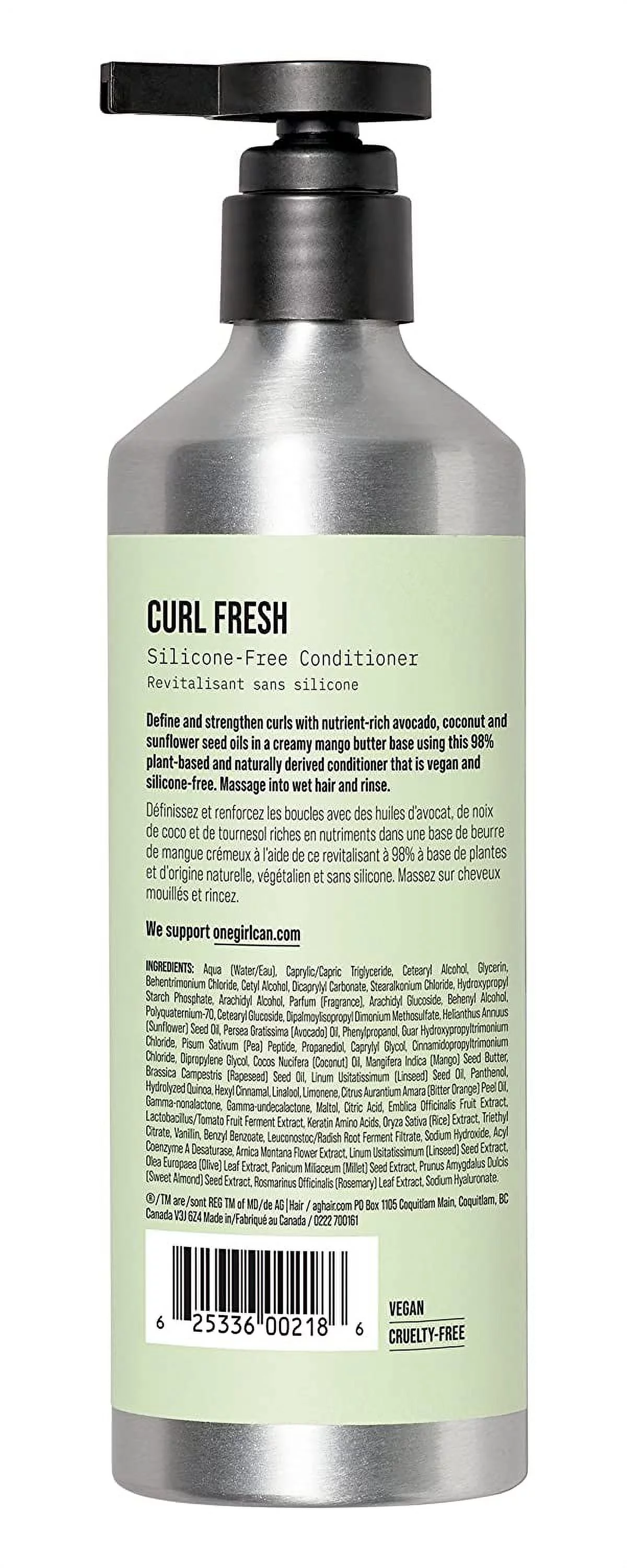 AG Care Curl Fresh Coconut Avocado Conditioner, 12 Fl Oz