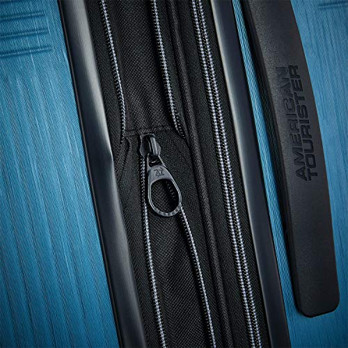 American Tourister Stratum XLT Expandable Hardside Luggage with Spinner Wheels, Jet Black, Carry-On 21-Inch