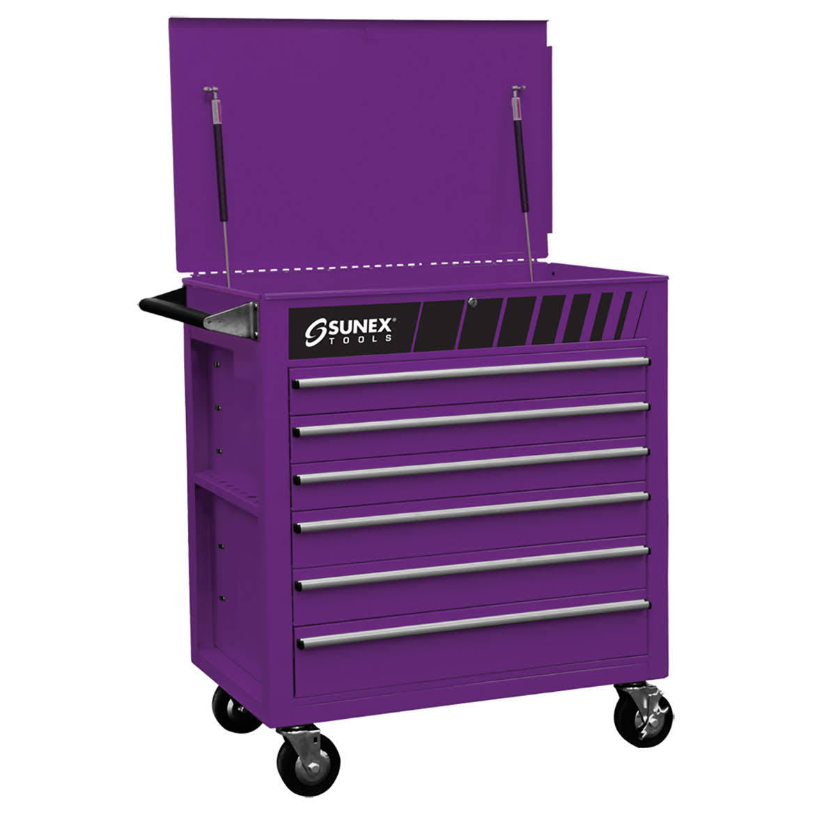 Sunex Premium Full 6-Drawer Service Cart, Green