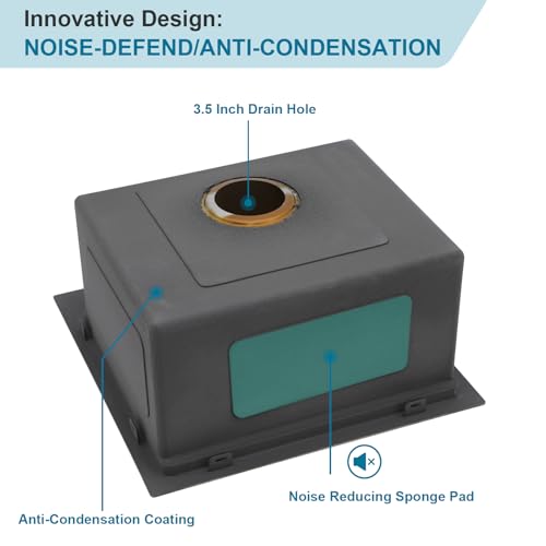 25 Inch Utility Laundry Sink Drop In 16 Gauge Stainless Steel Single Bowl Laundry Room Sink Laundry & Utility Room Kitchen Sinks 25