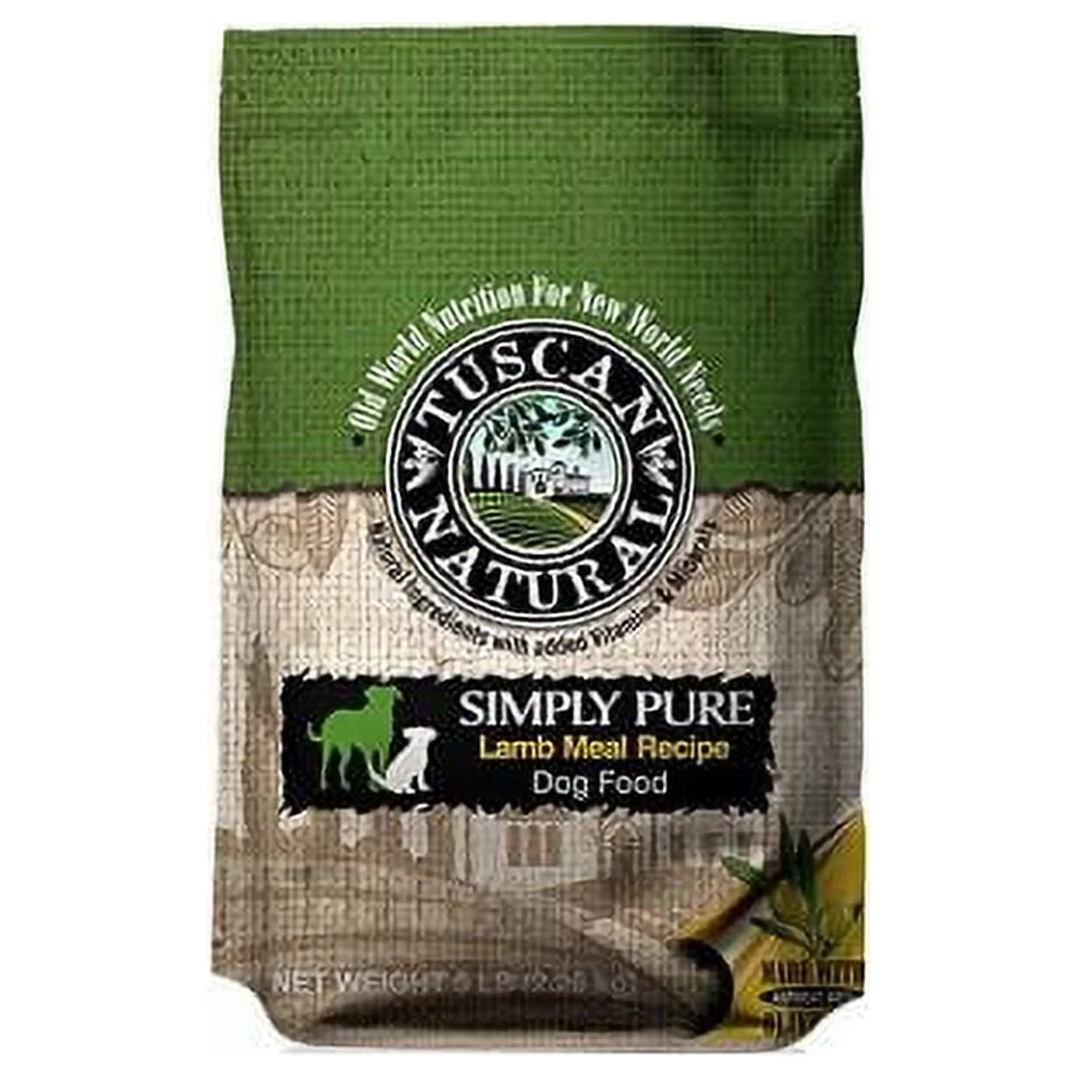Tuscan Natural Pet Food Simply Pure Lamb Meal Dog Food Recipe, 28.6 lb