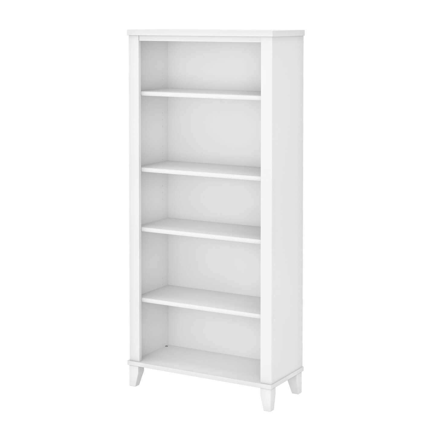 Bush Somerset 5-shelf Bookcase, Maple Cross