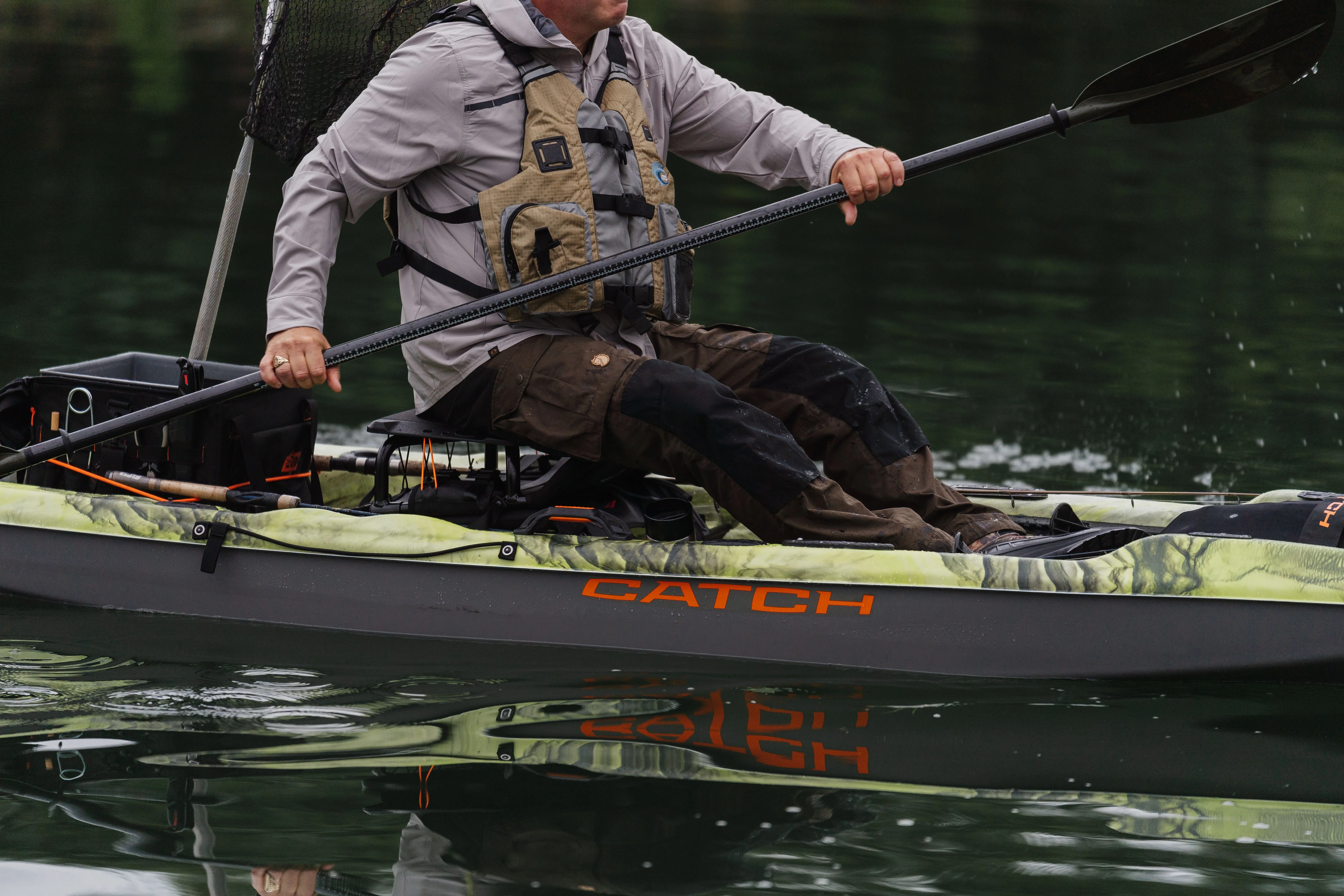 Pelican - Catch Mode 110 - Premium Angler Kayak - Fishing Kayak with Lawnchair seat - 10.5 ft - Venom