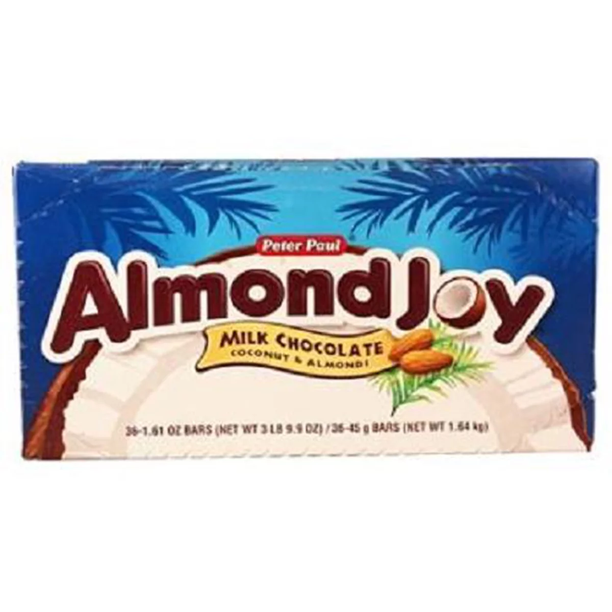 ALMOND JOY Candy Bar, (1.61-Ounce Bar, Pack of 36)