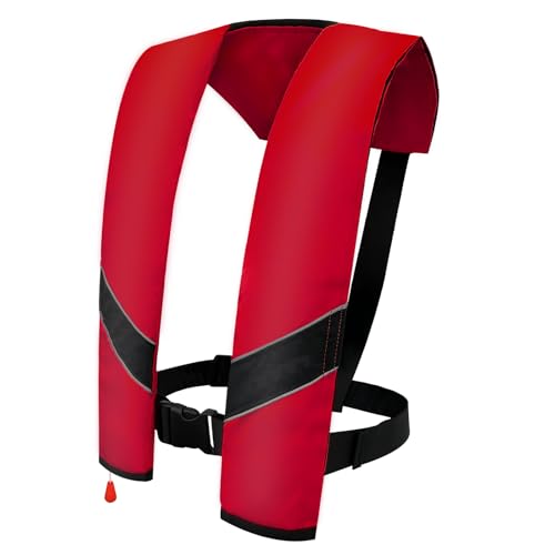 Manual Inflatable Life Jacket|Life Vest for Adults|PFD Low Profile|Supports up to 330 lbs