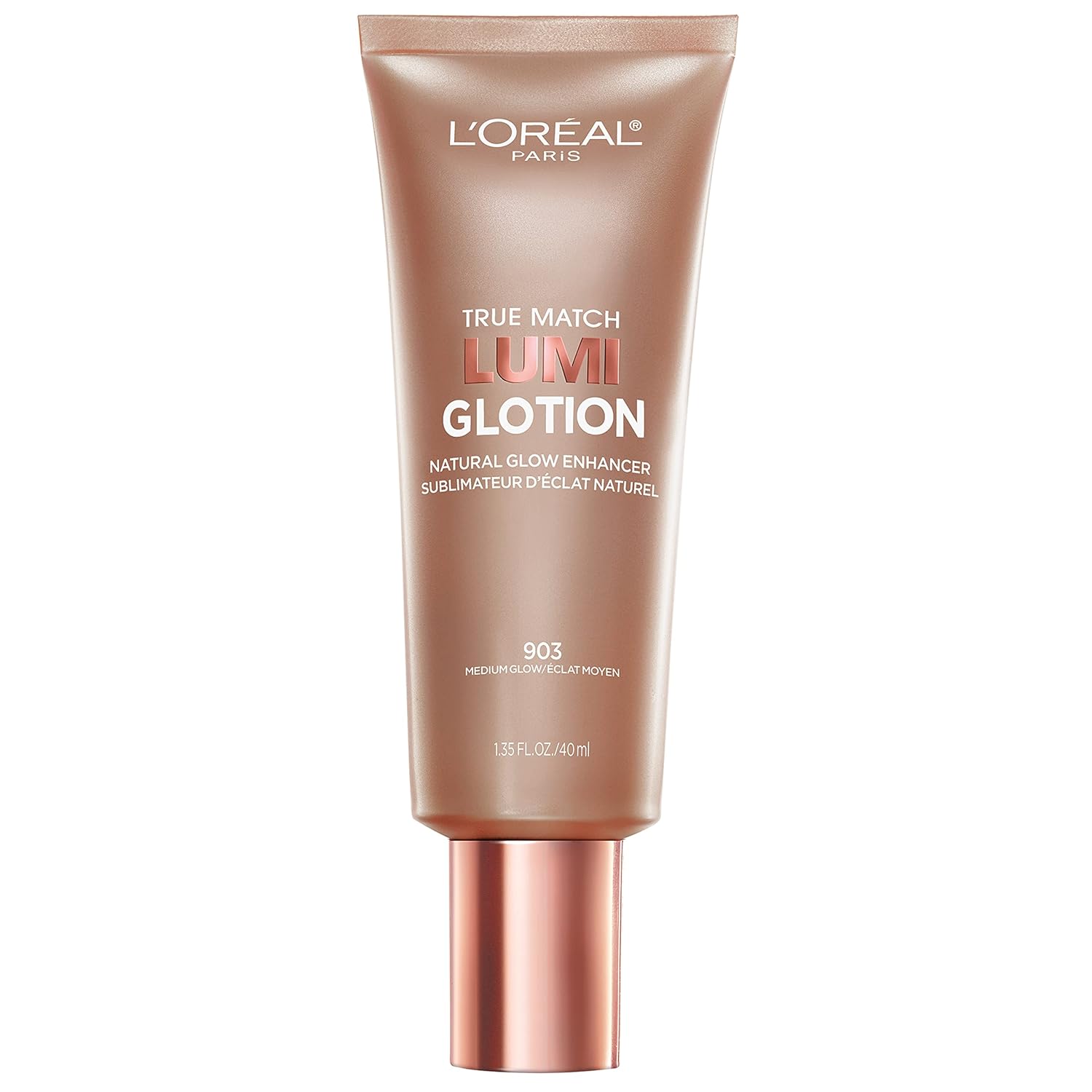 L'Oreal Paris Makeup True Match Lumi Glotion Natural Glow Enhancer, Illuminator Highlighter Skin Tint, 1.35 oz and Magic Skin Beautifier BB Cream Tinted Moisturizer, 1 oz