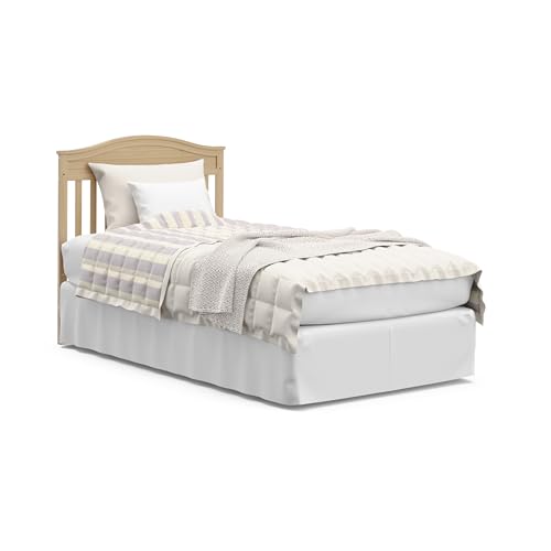 Graco Stella 4-in-1 Convertible Mini Crib with Bonus Mattress (Driftwood) – Includes Bonus 2.50 Inch Thick Mattress with Water-Resistant Cover, Converts to Twin Bed with Headboard and Footboard