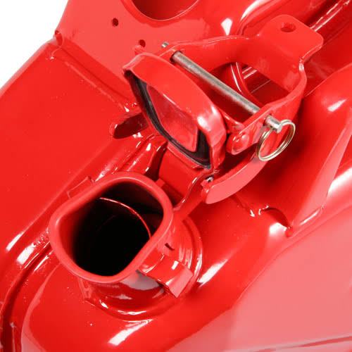 Wavian Authentic Carb Fuel Jerry Can with Spout, Red, 5.3 Gallon