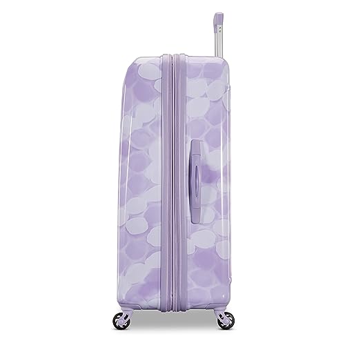 American Tourister Moonlight Hardside Expandable Luggage with Spinner Wheels, Blue Terazzo, 2-Piece Set (20/28)