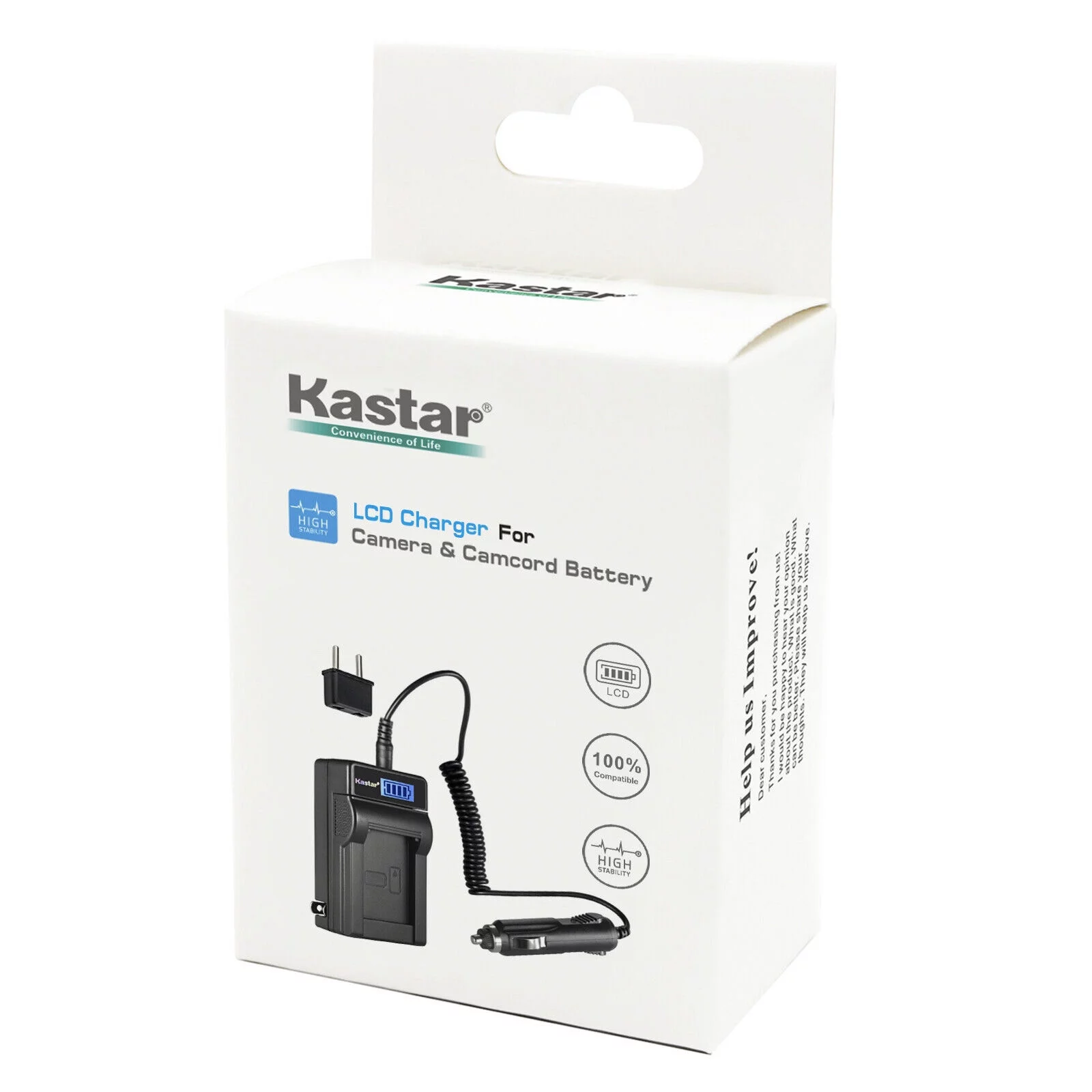 Kastar 2-Pack Fully Decoded Battery and LCD AC Charger Compatible with Olympus BLH-1, BLH-01, PS-BLH1, BCH-1, OM-D E-M1 Mark II, OM-D EM1 Mark II, OM-D E-M1 MARKII, OM-D E-M1 MARK2, OM-D E-M1X EM1X