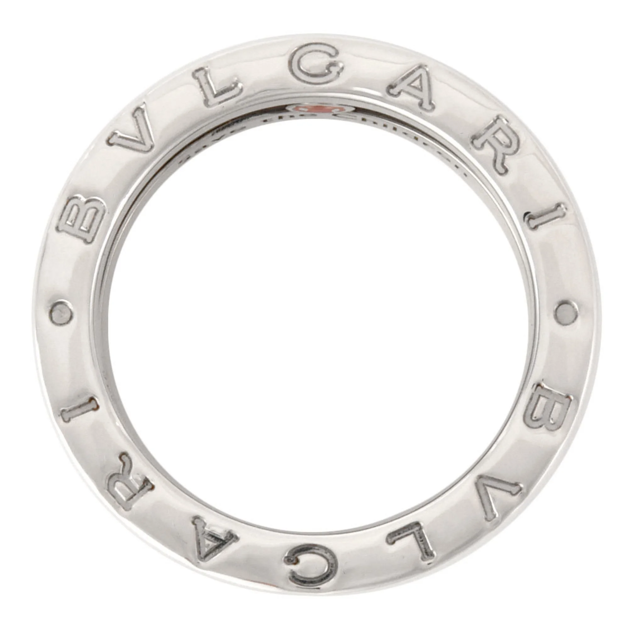 Pre-Owned Bulgari BVLGARI B Zero One Save the Children Ring SV925 Black Ceramic Silver #52 (Good)