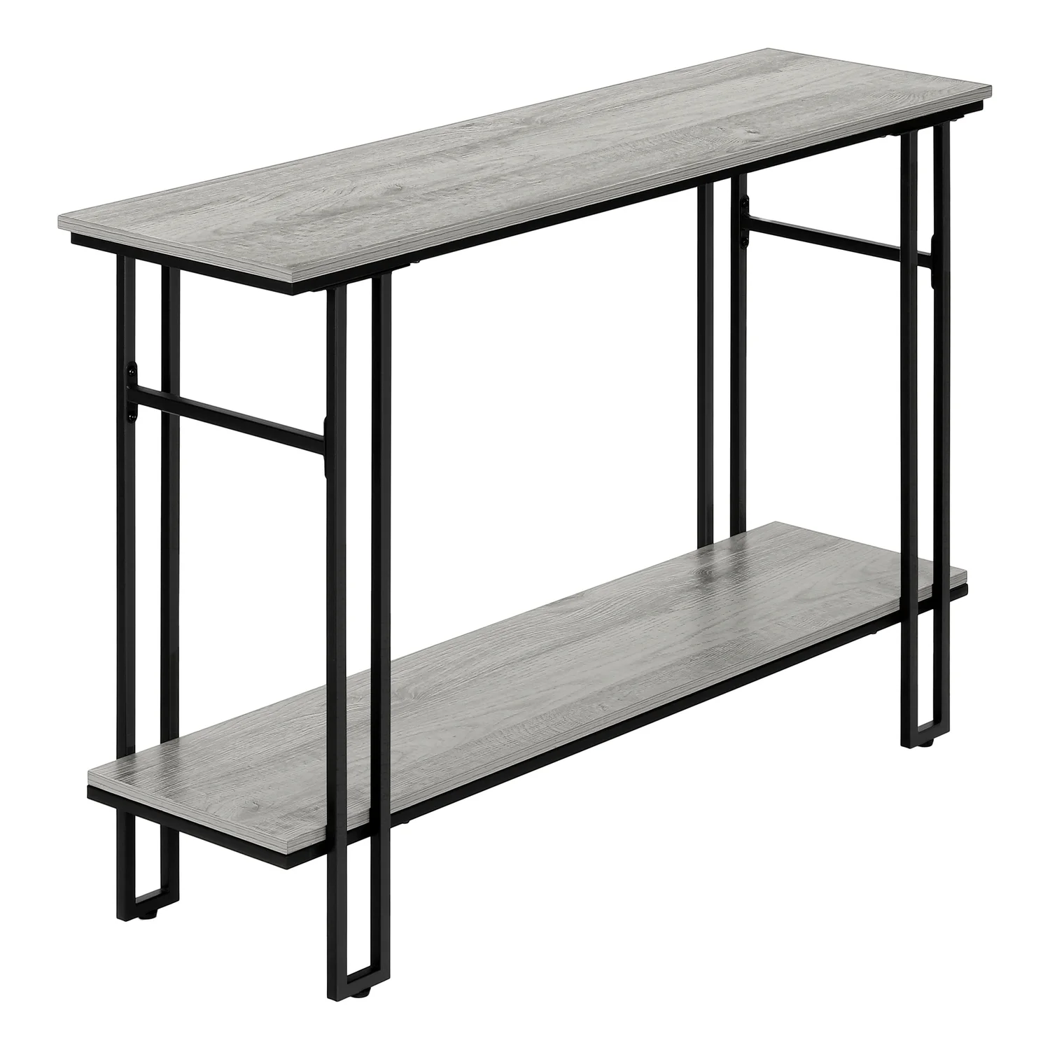 Accent Table Console Entryway Narrow Sofa Living Room Bedroom Metal Grey