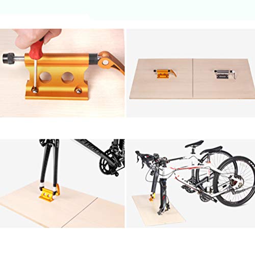 BESPORTBLE Bicycle Fork Mount Bike Block Fork Mount Front Wheel Fork Fixing Holder Cycling Fork Rack Accessories for Travel Carrying Outdoor Display