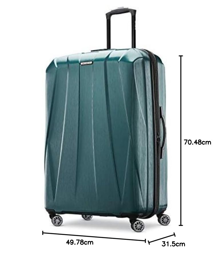 Samsonite Centric 2 Hardside Expandable Luggage with Spinner Wheels, Black, Carry-On 20-Inch