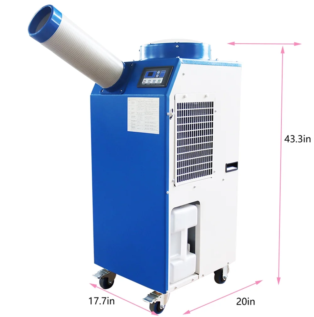 PreAsion Industrial Air Conditioner Single Tube Cooling Air-conditioning Equipment Portable Mobile Cooler 220V